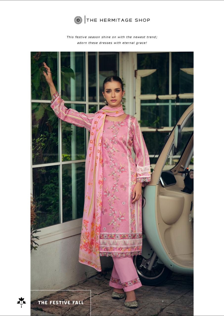 The Hermitage Shop Mazda catalog dress material at surat - Sanvari Fashion