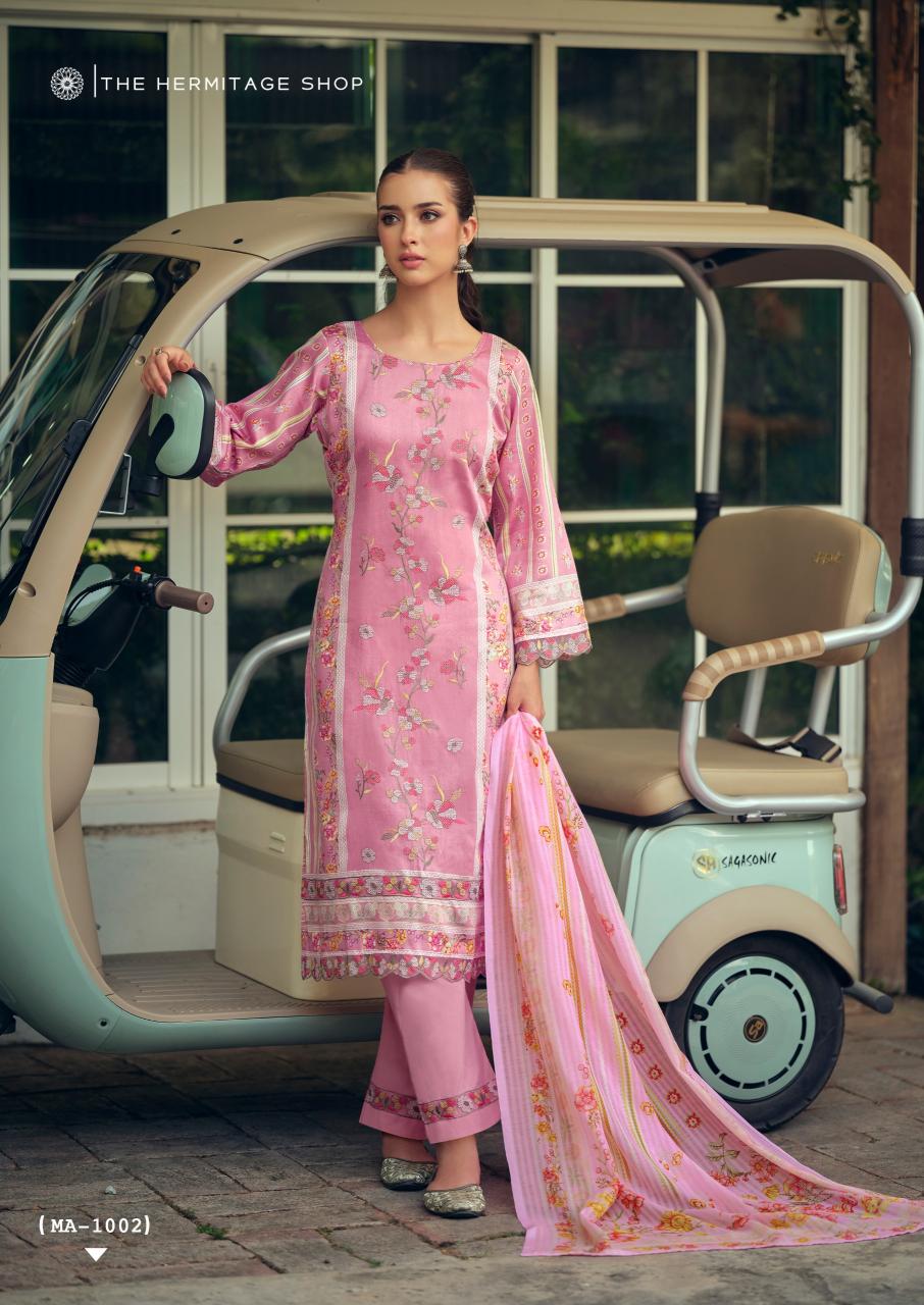 The Hermitage Shop Mazda catalog dress material at surat - Sanvari Fashion
