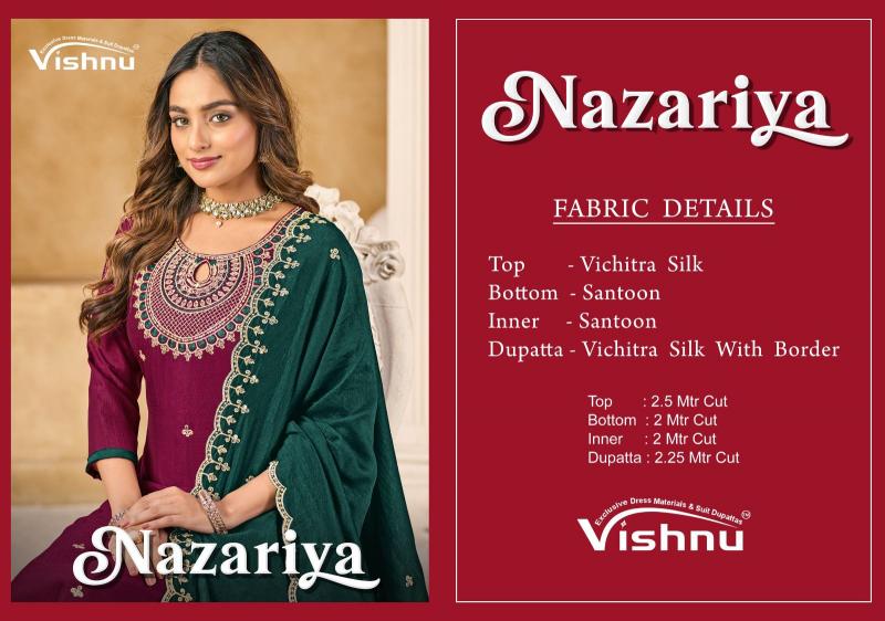 Vishnu Nazariya catalog wholesale market of salwar kameez in kolkata - Sanvari Fashion