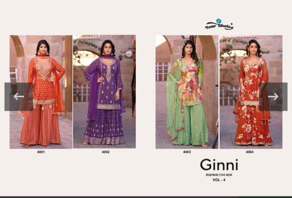 Your choice Ginni Vol 4 catalog wholesale salwar kameez market in kolkata - Sanvari Fashion