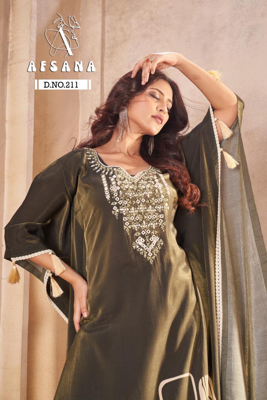 Afsana 211 catalog cheap kurtis for wholesale business - Sanvari Fashion