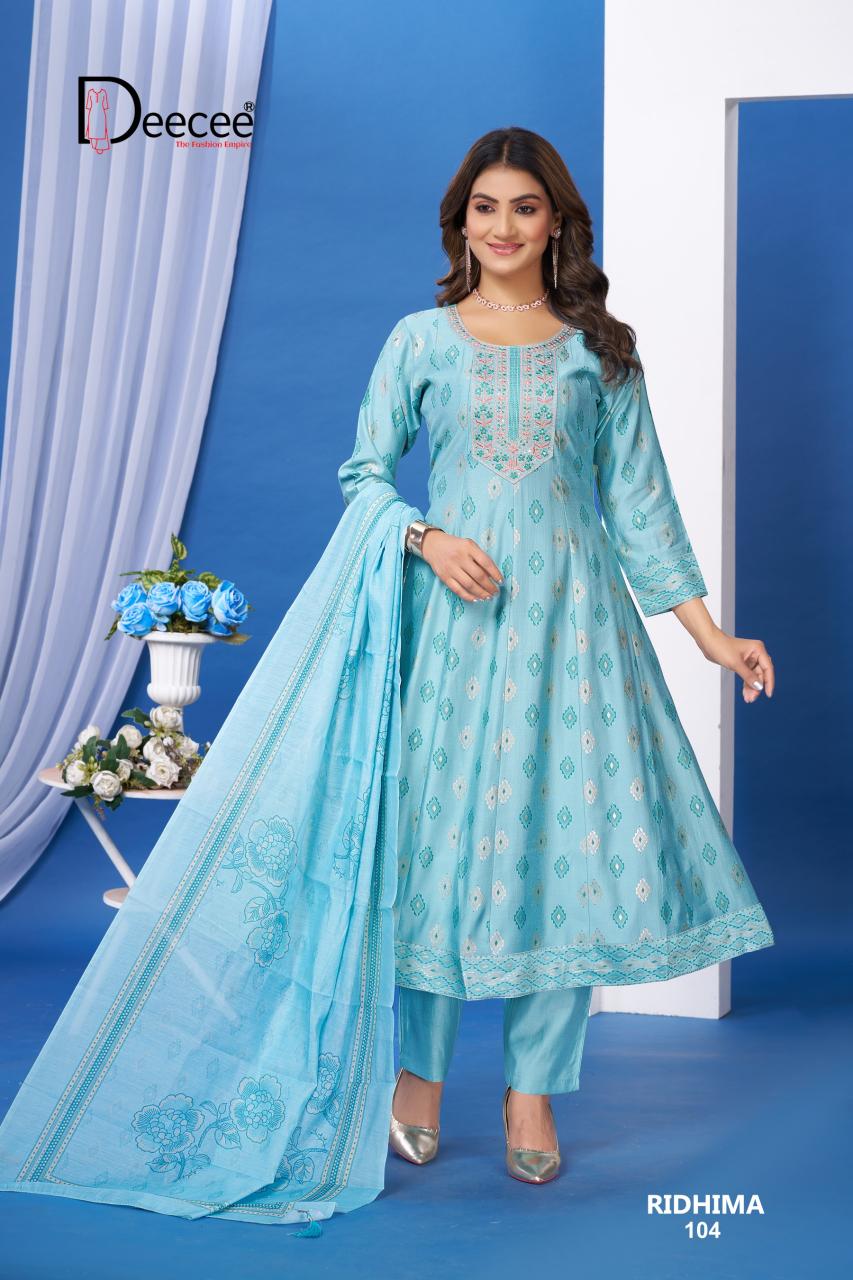 Deecee Ridhima catalog wholesale market for readymade kurtis in mumbai - Sanvari Fashion