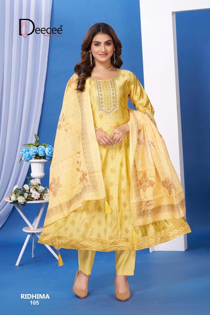Deecee Ridhima catalog wholesale market for readymade kurtis in mumbai - Sanvari Fashion