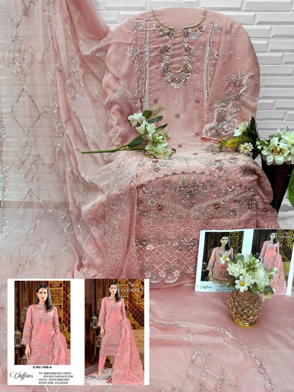 Florent D No 1058 A To D catalog pakistani suits wholesalers in chandni chowk - Sanvari Fashion