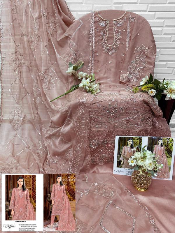 Florent D No 1058 A To D catalog pakistani suits wholesalers in chandni chowk - Sanvari Fashion
