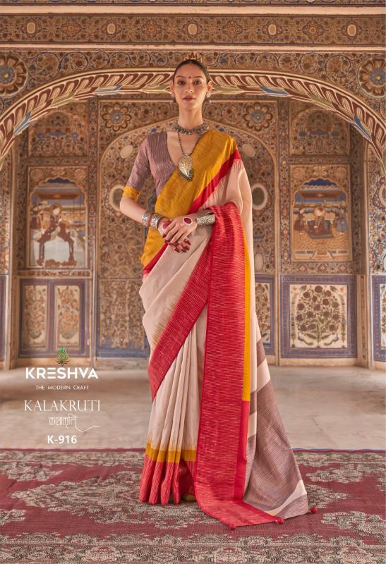 Kreshva Kalakruti catalog wholesale saree market in mumbai with price - Sanvari Fashion