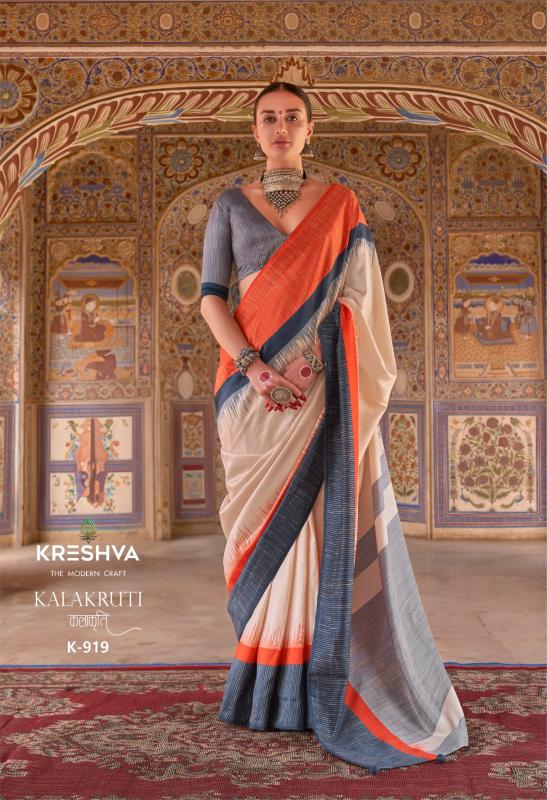 Kreshva Kalakruti catalog wholesale saree market in mumbai with price - Sanvari Fashion