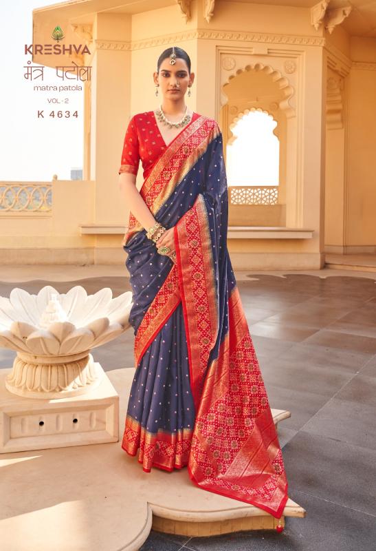 Kreshva Mantra Patola Vol 2 catalog wholesale saree market in dhaka - Sanvari Fashion