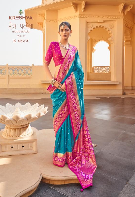 Kreshva Mantra Patola Vol 2 catalog wholesale saree market in dhaka - Sanvari Fashion