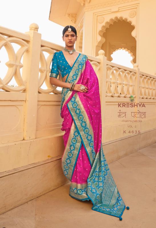 Kreshva Mantra Patola Vol 2 catalog wholesale saree market in dhaka - Sanvari Fashion