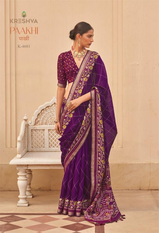 Kreshva Paakhi catalog wholesale sarees catalogue - Sanvari Fashion