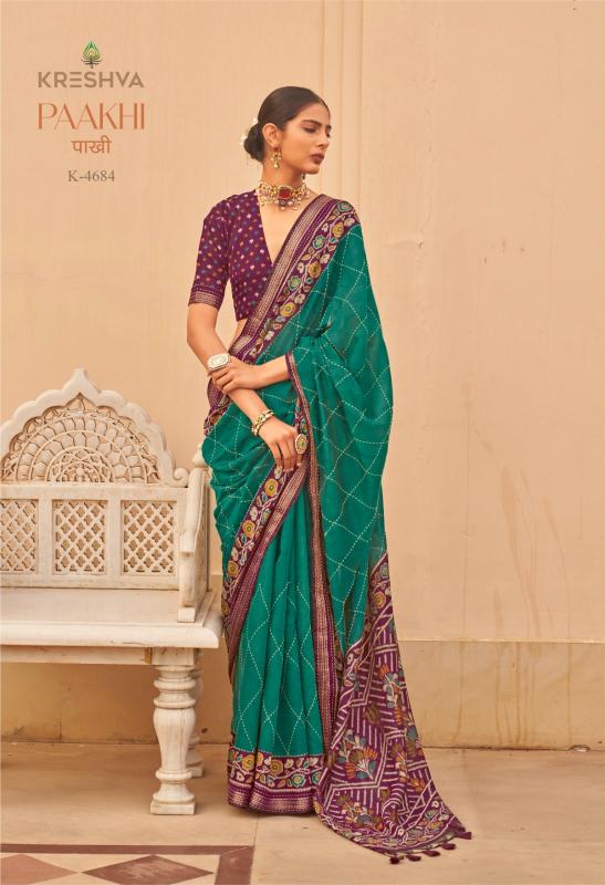 Kreshva Paakhi catalog wholesale sarees catalogue - Sanvari Fashion