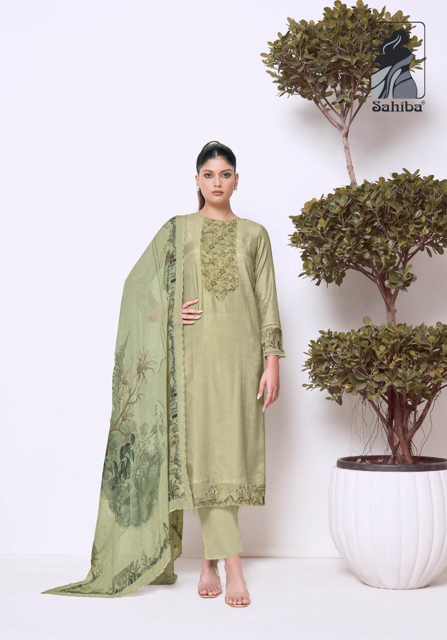 Sahiba Madhulika catalog wholesale salwar kameez market in kolkata - Sanvari Fashion