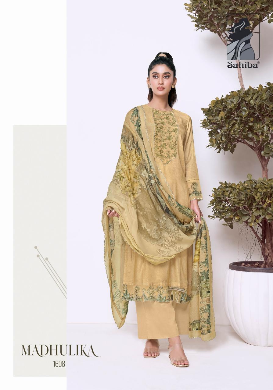 Sahiba Madhulika catalog wholesale salwar kameez market in kolkata - Sanvari Fashion