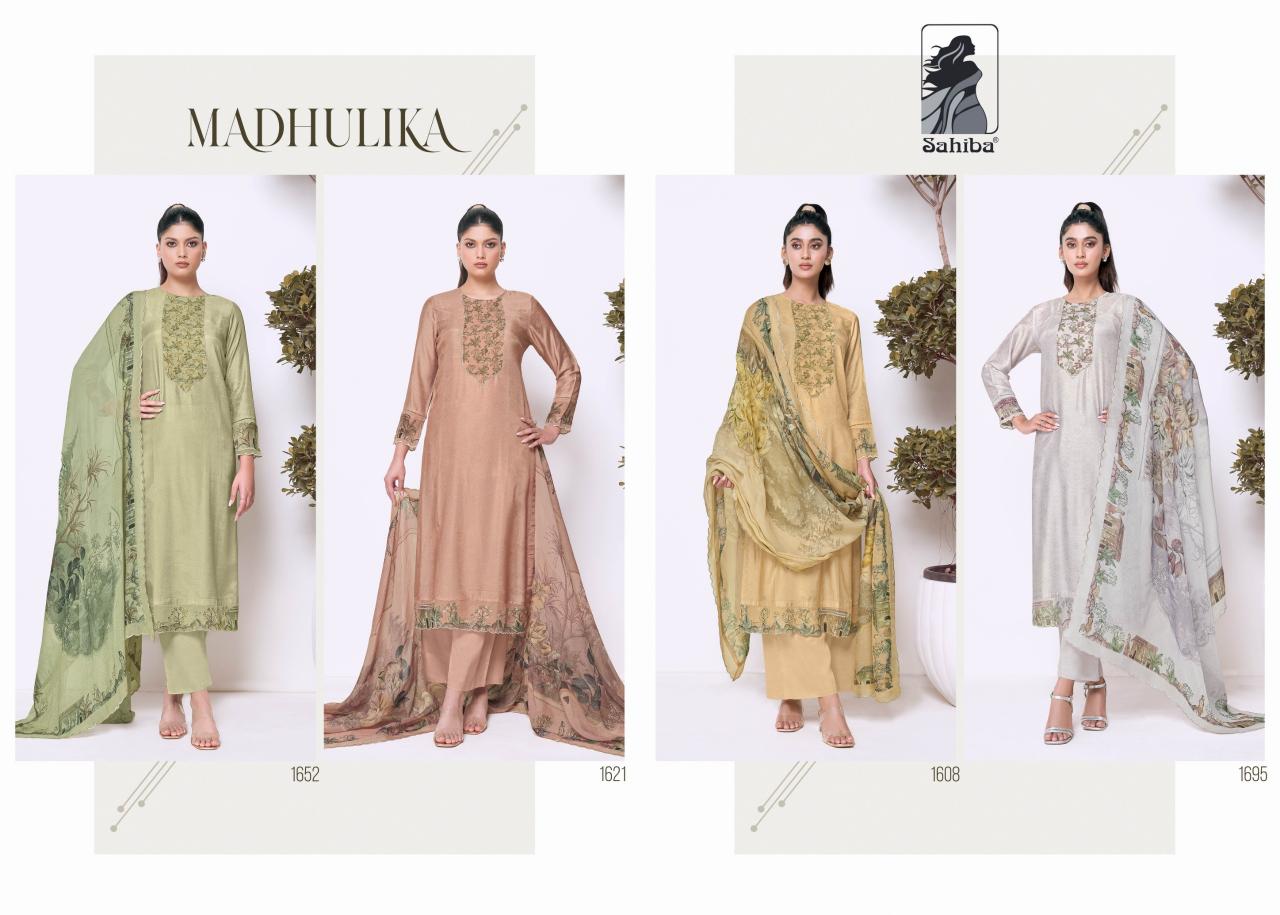 Sahiba Madhulika catalog wholesale salwar kameez market in kolkata - Sanvari Fashion