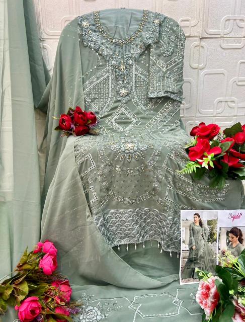 Sajida 1170 catalog original pakistani suits wholesale india - Sanvari Fashion