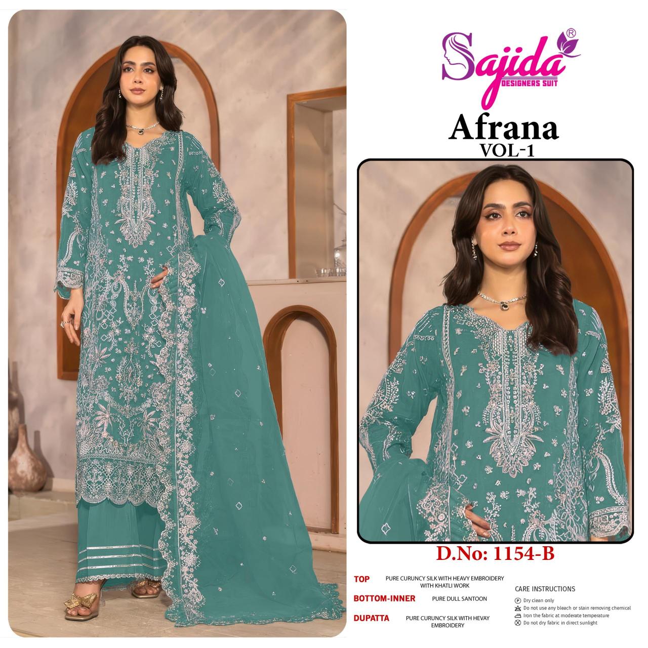 Sajida Afrana Vol 1 catalog pakistani suits catalogue wholesale - Sanvari Fashion