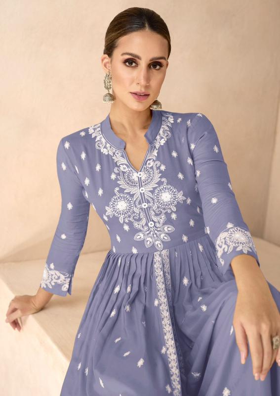 Vamika Lakhnavi Vol 6 gold (D.NO.1031V To 1031Z) catalog wholesale market for lucknowi kurtis - Sanvari Fashion
