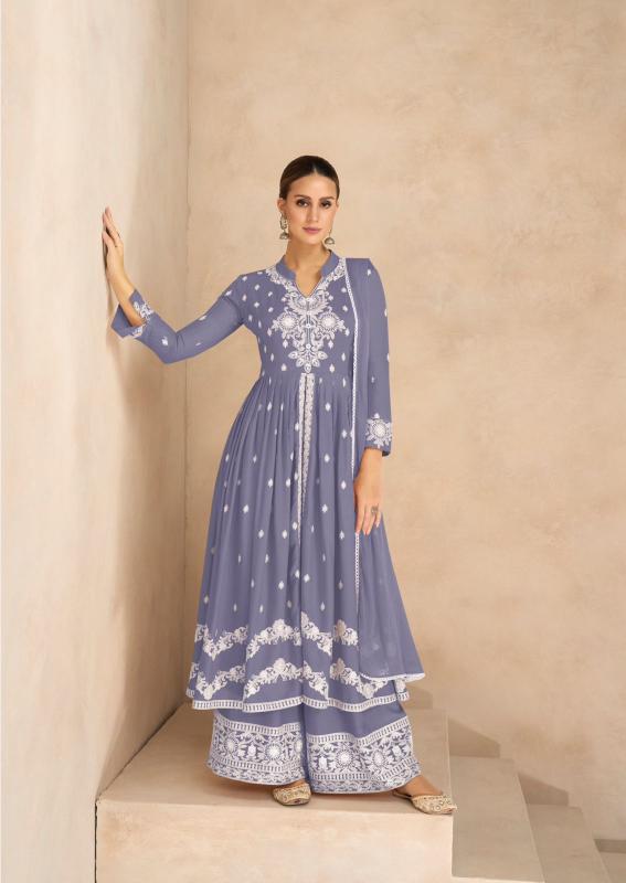 Vamika Lakhnavi Vol 6 gold (D.NO.1031V To 1031Z) catalog wholesale market for lucknowi kurtis - Sanvari Fashion