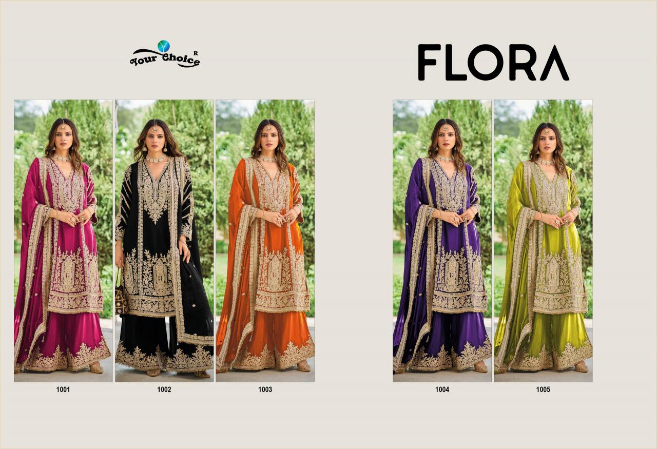 Your choice Flora catalog wholesale designer stylish salwar kameez - Sanvari Fashion