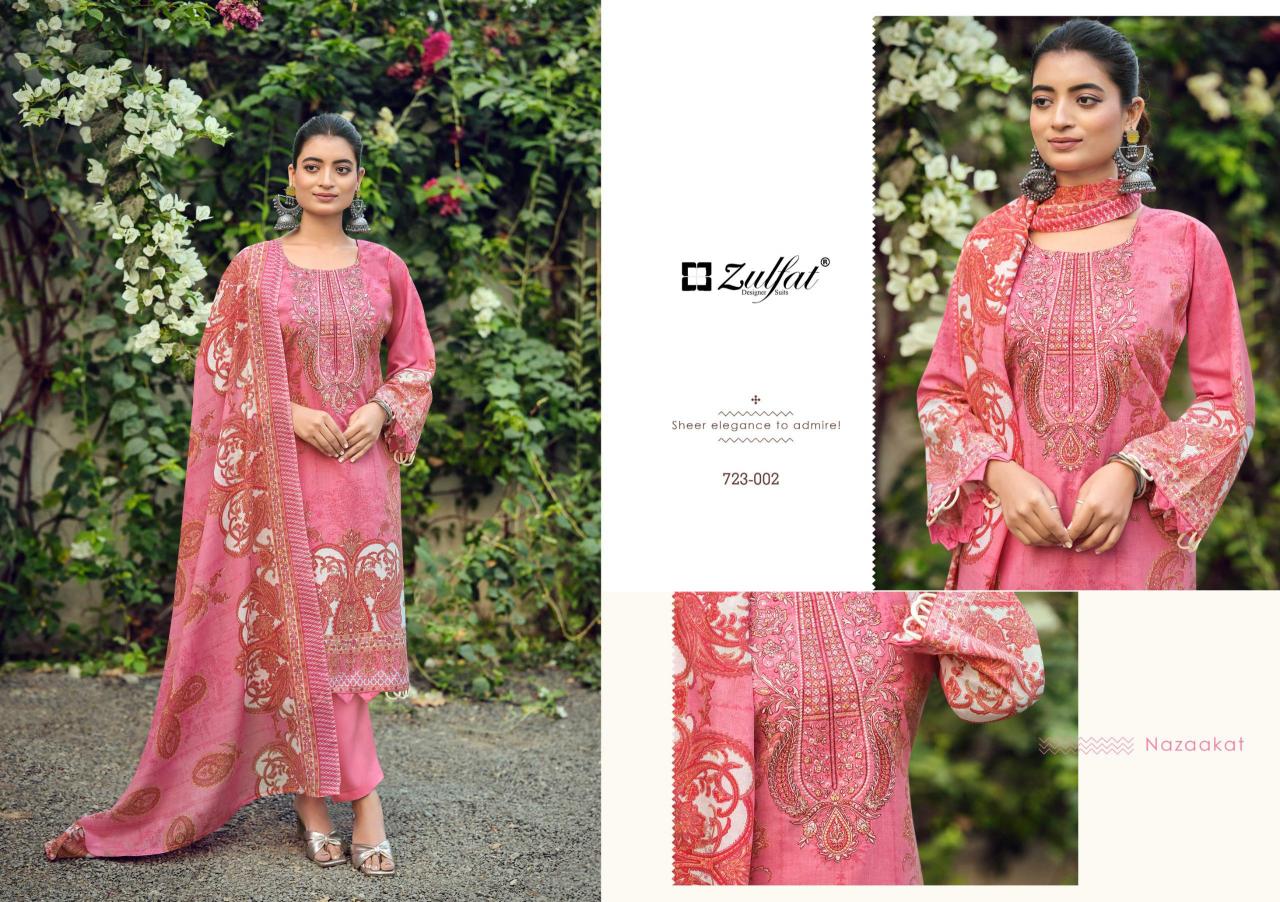 Zulfat Firdaus vol 2 catalog surat dress material wholesale market online cash on delivery - Sanvari Fashion