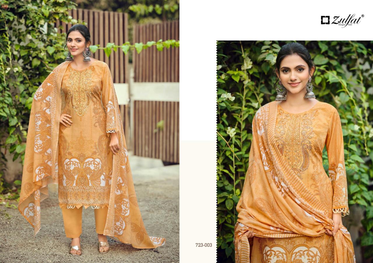 Zulfat Firdaus vol 2 catalog surat dress material wholesale market online cash on delivery - Sanvari Fashion