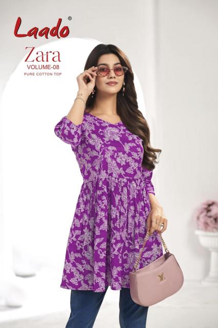 Laado Zara Vol-8 – Tunic Short Top With Flair - Wholesale Catalog - Sanvari Fashion