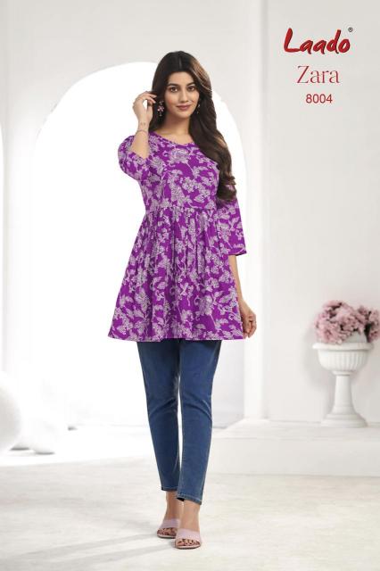 Laado Zara Vol-8 – Tunic Short Top With Flair - Wholesale Catalog - Sanvari Fashion
