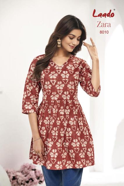 Laado Zara Vol-8 – Tunic Short Top With Flair - Wholesale Catalog - Sanvari Fashion
