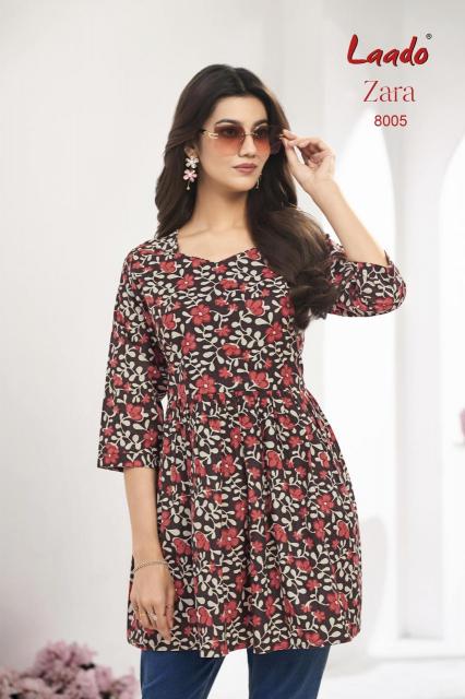 Laado Zara Vol-8 – Tunic Short Top With Flair - Wholesale Catalog - Sanvari Fashion