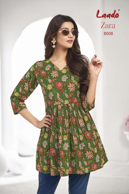 Laado Zara Vol-8 – Tunic Short Top With Flair - Wholesale Catalog - Sanvari Fashion