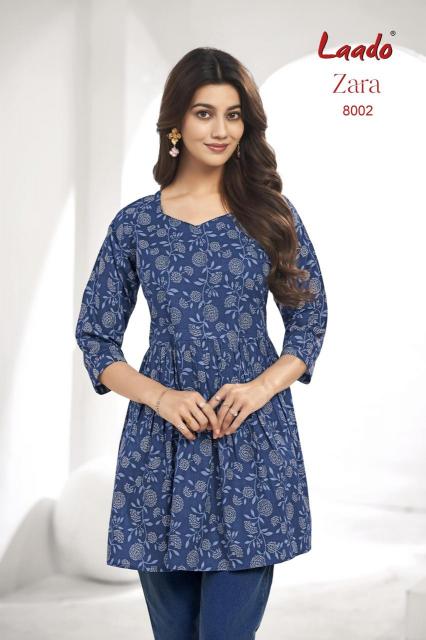 Laado Zara Vol-8 – Tunic Short Top With Flair - Wholesale Catalog - Sanvari Fashion