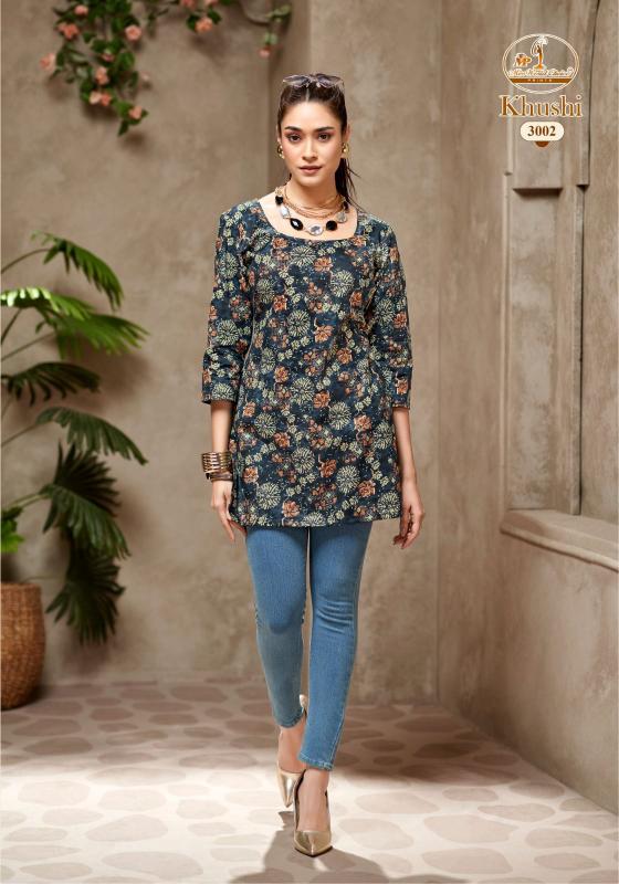 Miss World Khushi Vol-3 – Short Tops - Wholesale Catalog - Sanvari Fashion