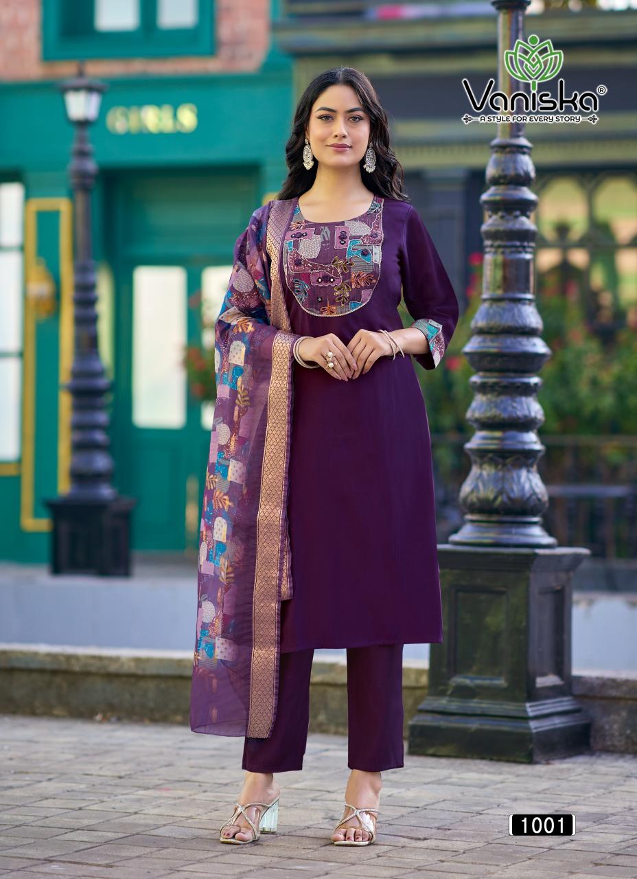 Vaniska Fashion Kasturi vol 1 catalog branded kurtis for wholesale in bangalore - Sanvari Fashion