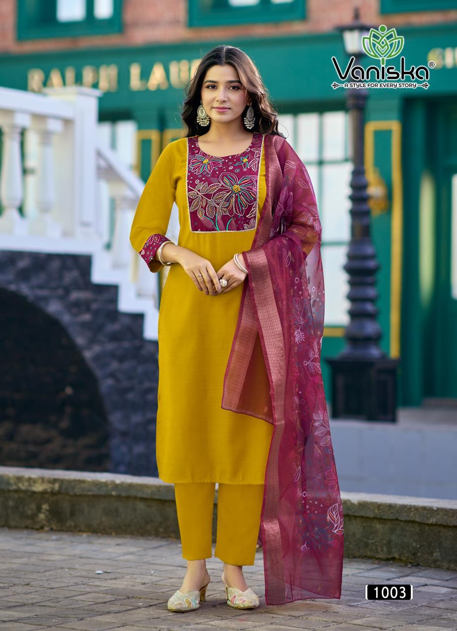 Vaniska Fashion Kasturi vol 1 catalog branded kurtis for wholesale in bangalore - Sanvari Fashion