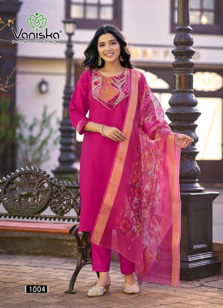 Vaniska Fashion Kasturi vol 1 catalog branded kurtis for wholesale in bangalore - Sanvari Fashion