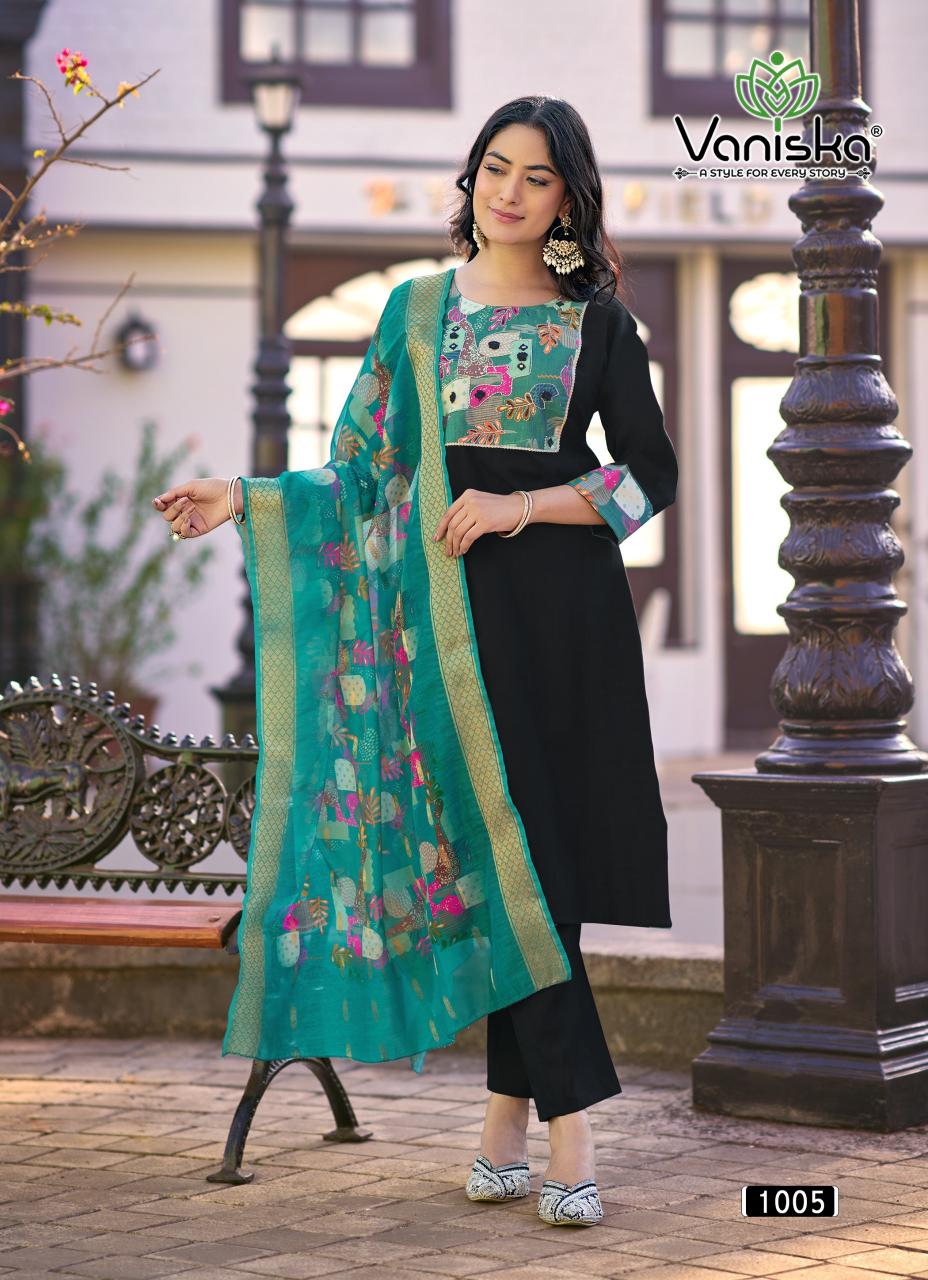 Vaniska Fashion Kasturi vol 1 catalog branded kurtis for wholesale in bangalore - Sanvari Fashion