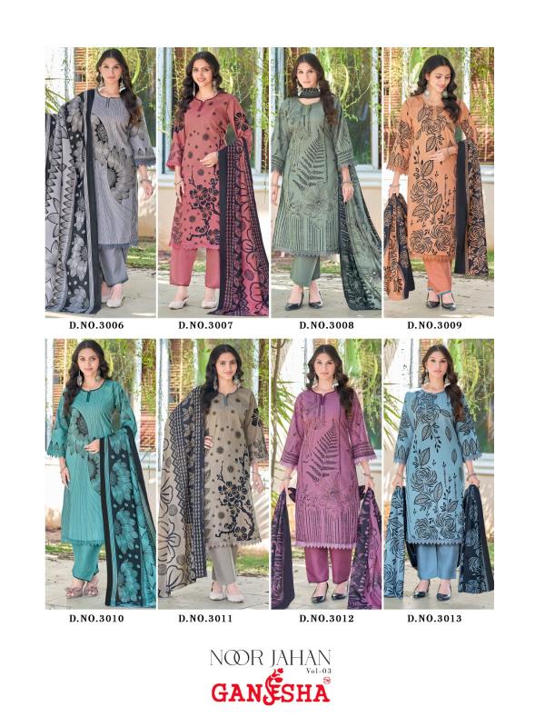 Ganesha Noor Jahan Vol-3 – Karachi Readymade Kurti Pant With Dupatta - Wholesale Catalog - Sanvari Fashion