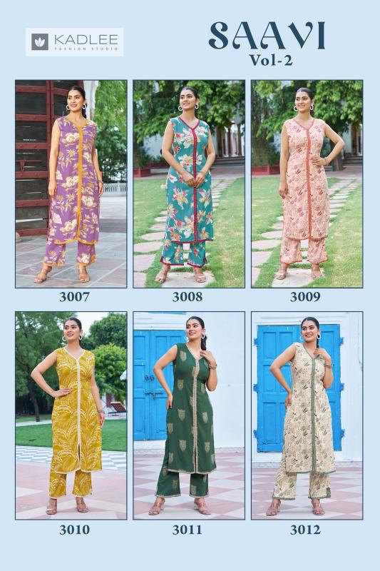 Kadlee Saavi vol 2 Catalog trendy co ord set  - Sanvari Fashion
