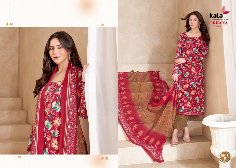 Kala Oreana Vol-9 – Dress Material - Wholesale Catalog - Sanvari Fashion