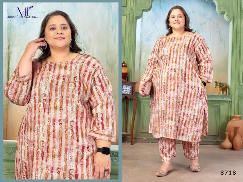 Moksh International Plus Size Prisha Vol 1 catalog plus size co ord set - Sanvari Fashion