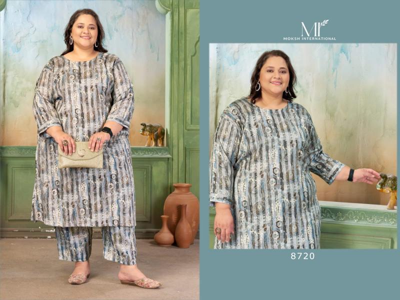 Moksh International Plus Size Prisha Vol 1 catalog plus size co ord set - Sanvari Fashion