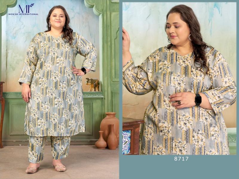Moksh International Plus Size Prisha Vol 1 catalog plus size co ord set - Sanvari Fashion