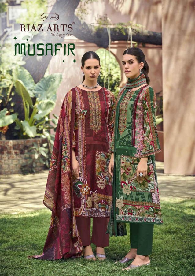 Riaz Arts Musafir 101 to 104 catalog surat dress material market online - Sanvari Fashion