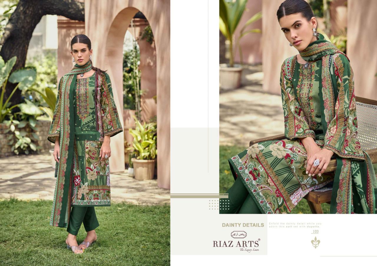 Riaz Arts Musafir 101 to 104 catalog surat dress material market online - Sanvari Fashion