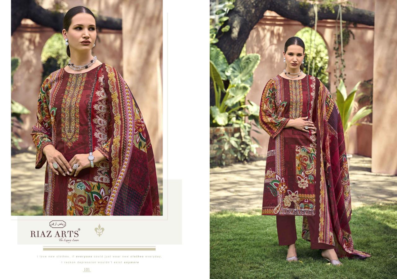 Riaz Arts Musafir 101 to 104 catalog surat dress material market online - Sanvari Fashion