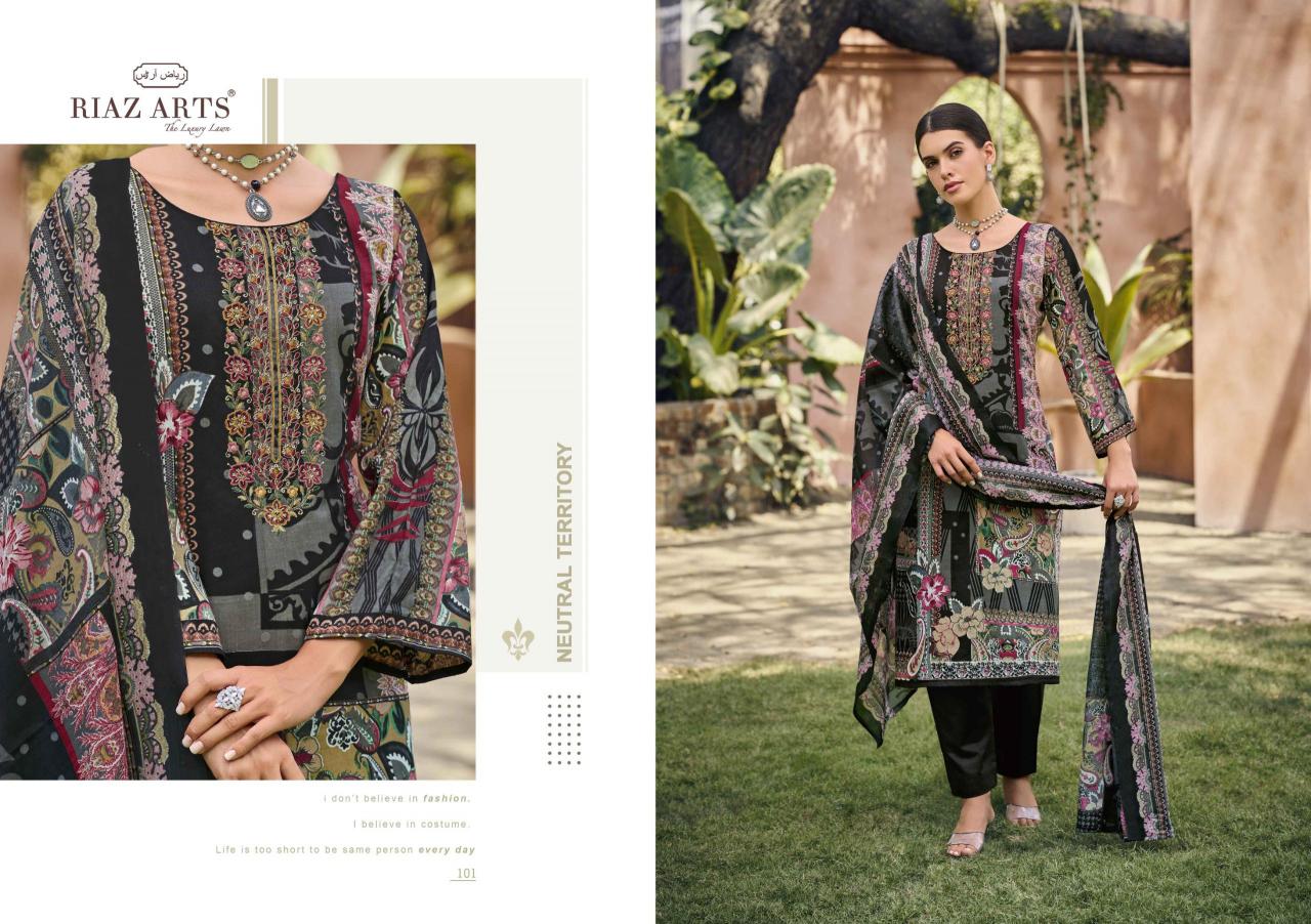 Riaz Arts Musafir 101 to 104 catalog surat dress material market online - Sanvari Fashion