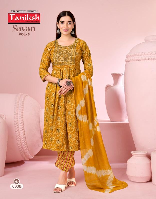 Taniksh Savan vol 6 catalog wholesale kurti market in nagpur - Sanvari Fashion