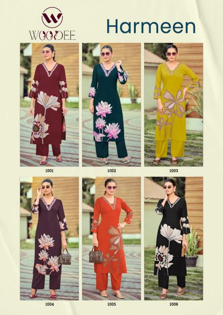 Woodee Harmeen catalog co ord set in surat manafacture - Sanvari Fashion