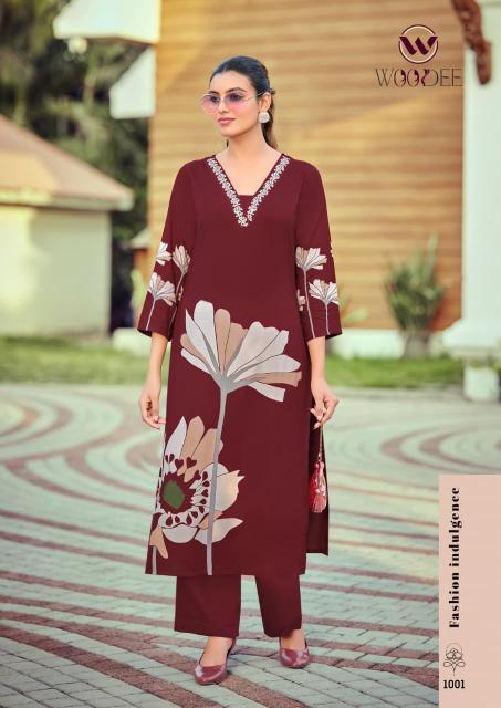 Woodee Harmeen catalog co ord set in surat manafacture - Sanvari Fashion